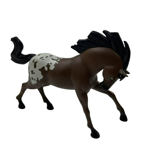 Toy Plastic Horses Lot of 4 Plastic Western Pretend Play Horses Blonde Brown - Picture 7 of 11